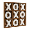 Wood Tic Tac Toe Game Board Tabletop Decor (11.8" x 11.8")
